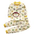 thumbnail image 1 of Pisexur Tenue d'Automne pour Bébé Fille Garçon, Ensemble 2 Pcs, Ensembles de Pyjamas pour Tout-Petit Bébé, Chandails à Col Rond à Manches Longues et Pantalons, Mode Décontractée, Ensemble de Vêtements de Nuit en Coton pour Garçons, 3 Mois à 6 Ans, 1 of 3