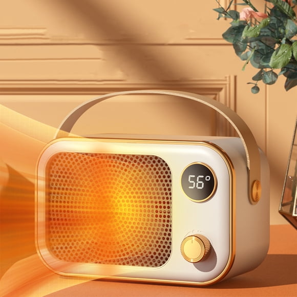 Wzzjkit Heater Fan, Circulation Heating Fan, Overheat Protection Small Floor for Home Household Dark Desktop Hot Fan Small Heater Heate Family Gifts