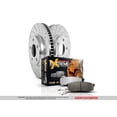 thumbnail image 4 of Power Stop Brake Kit K3073-36 1-Click Brake Kit; Z36 Extreme Carbon Fiber Ceramic Brake Pads; Silver Zinc Plated Cross-Drilled And Slotted Rotor; With Rotor/Brake Pad/Hardware, 4 of 5