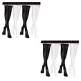 thumbnail image 3 of Transemion 4pairs Delicate Thigh High Stockings Hypoallergenic No Loose Thread All Body Shape Suitable 2Set, 3 of 6
