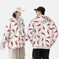 thumbnail image 4 of Lsque Chili Pattern UPF 50+ Lightweight Sun Protection Men's Women's Long Sleeve Shirt, Hoodie Performance -X-Large, 4 of 7
