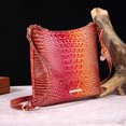thumbnail image 1 of Retro crocodile pattern ladies handbag, daily match, all-match occasion,Colorful-2, 1 of 16