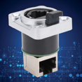 thumbnail image 1 of Angled Connector, Insulator RJ45 Angled Connector, Small Flat Panel TV Mounting For Wall Plates Coax Cable Tight Corners, 1 of 8