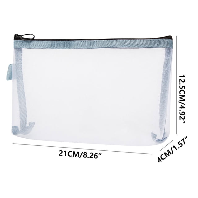 Petit Sac Cosmétique, Petit Sac de Voyage en Maille Cosmétique Sac de Rangement Portable Compact pour Rouge à Lèvres Sac de Rangement pour Carte Clé Sac de Voyage Cosmétique, Grand Sac de Rangement