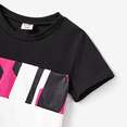 thumbnail image 4 of PatPat Family Matching Color Block Tee and Geometric Pattern Dress Sets, 4 of 5