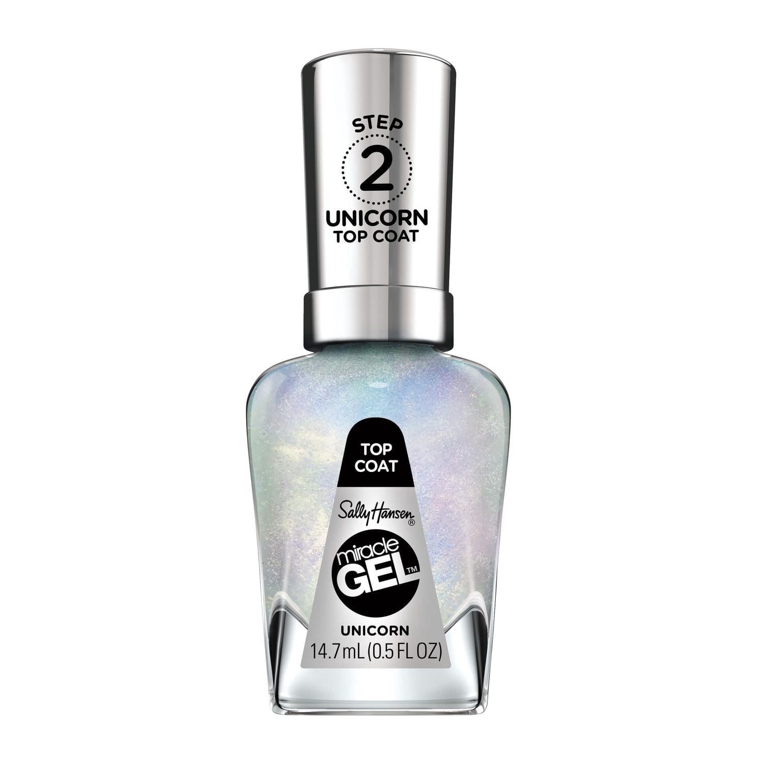 Sally Hansen - Vernis de finition Miracle Gel™, système de simili-gel en 2 étapes, sans lampe UV