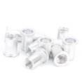thumbnail image 1 of Riveting Nuts Flat Head Riveting Nuts Aluminum Galvanized 100Pcs Pull Riveting Nuts Aluminum Flat Head Vertical Hardware Accessories Wj-30045, 1 of 8