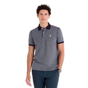 U.S. Polo Assn. Men's Twill Jacquard Polo Shirt