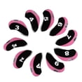 thumbnail image 2 of 10pcs Golf Club Covers, Neoprene Headcover for Golf Club Iron and Pink, 2 of 8