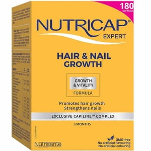 Nutricap Hair &amp; Nails - 180 Softgels | Hair and Nail Health Support