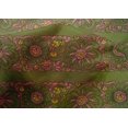 thumbnail image 4 of oneOone Cotton Silk Fabric Leaves & Floral Block Fabric Prints By Yard 42 Inch Wide, 4 of 4
