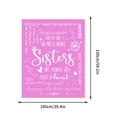 thumbnail image 3 of Dvkptbk Envelope Flannel Blanket Print Sister Envelope Blanket Birthday Gift Friend Blanket, 3 of 4