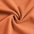 thumbnail image 4 of Toddler Girls Summer Short Sets Cotton Rib Knit Outfits Short Ruffle Cap Sleeve Tees T-Shirt Tank Tops + Skorts 2PC Sets Orange 5-6 Years, 4 of 8