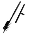 thumbnail image 1 of Ground Drill with Handle Auger Bit 120 mm Double Spirals Steel Black, 1 of 4