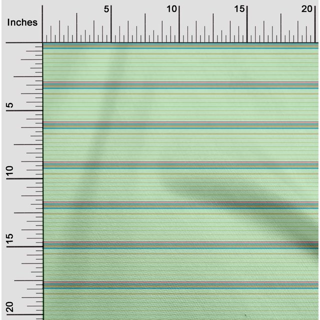 oneOone Polyester Lycra Fabric Horizontal Stripe Printed Craft Fabric BTY 56 Inch Wide
