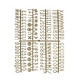 thumbnail image 3 of Uxcell Felt Letter Board Letters Numbers Symbols 3/4 inch Bronze Alphabet Message Board Changeable, 3 of 6