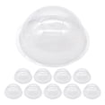 thumbnail image 1 of Miangastore 10 Pcs Demi-Couvercles Ronds pour Bricolage, Plastique Transparent, Demi-Sphères pour Scènes de Noël, Durables, 1 of 9