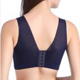 thumbnail image 4 of B91xZ Soutien-Gorge à Armatures Gainant pour Femme, Soutien-Gorge Léger Triangle Côtelée Sans Coutures, Bleu 38C, 4 of 4