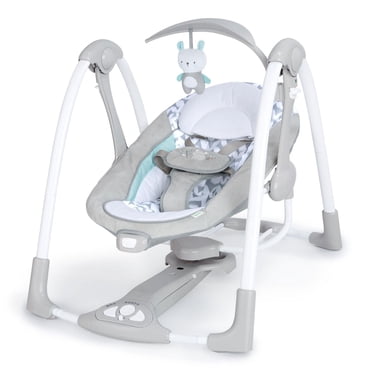 Ingenuity ConvertMe Swing-2-Seat Balançoire Portative - Raylan, Groupe d'Âge 0 - 9 Mois; de 6 à 20 lbs
