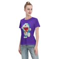 thumbnail image 4 of T-Shirt Basique à Manches Courtes pour Femmes Doraemon, 4 of 6