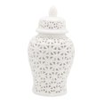 thumbnail image 1 of jifeng Traditional Ceramic Ginger Jar for Table Floral Arrangement Decoration White S, 1 of 9