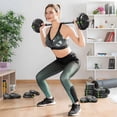 thumbnail image 2 of Soozier Adjustable Barbell & Dumbbells Set with Non-slip Handles, 66LBS, 2 of 10