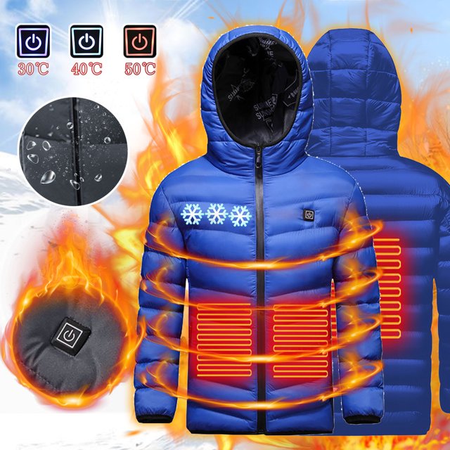 Clothes for Teen Girls USB Intelligent Constant Temperature Heated Windproof Plus Size Coat For Children Winter 3 Heated Jacket Coat Baby Clothes for Girls on Clearance