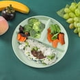 thumbnail image 2 of Assiette de Repas à Trois Compartiments en Paille de Blé Antichute, Assiette Ménagère, Assiette à 3 Compartiments, Assiette Spéciale, Assiette pour Enfant, Ensemble de Table Ronde pour 4, Petites Poupées pour Tables d'Appoint, Petit Ensemble de Table de Cuisine, Serviettes Légères, 2 of 4