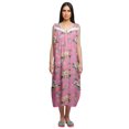thumbnail image 1 of Moomaya Chemise de Nuit à Manches pour Femmes, Imprimée, en Coton, 1 of 5