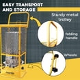 thumbnail image 3 of Martin GF125LP 360-Degrees Radiant Heater - 125,000 BTU Portable Infrared Propane Gas Heater on Wheels; Surround Heat for Outdoor Use, Construction Work, Jobsite, 3 of 8