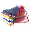 thumbnail image 3 of SDNall Cloth Gift Bags, 100Pcs Multicolor Organza Gift Bags For Wedding Favors 10*15cm, 3 of 9
