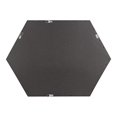 thumbnail image 4 of Kate and Laurel Rhodes Modern Hexagon Wall Mirror, 24" x 36", Black, Chic Geometric Wall Mirror, 4 of 5