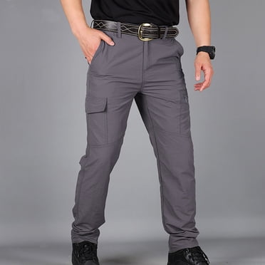 Offres de Noël 2023! Pantalons Cargo Militaires pour Hommes, Pantalons Cargo pour Hommes Grande Taille et Taille Forte Coupe Ajustée, Pantalons de Travail de Combat d'Extérieur en Coton Léger avec Multiples Poches Joggers pour Hommes en Liquidation