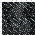 thumbnail image 3 of Soimoi Black Rayon Fabric Moon & Stars Galaxy Print Fabric by Yard 42 Inch Wide, 3 of 6