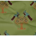 thumbnail image 4 of oneOone Organic Cotton Poplin Twill Fabric Bird & Tree Block Print Fabric BTY 42 Inch Wide, 4 of 4
