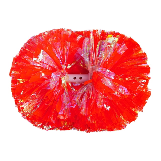 Cheerleading Handheld Colorful Flowers Sports Activities Performance Cheering Supplies Round Colorful Practical Material Lightweight Handle Design Off