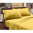 thumbnail image 1 of Hotel Luxurious, 1800 Series, 4pc Sheet Set Branch (Full, Gold), 1 of 1
