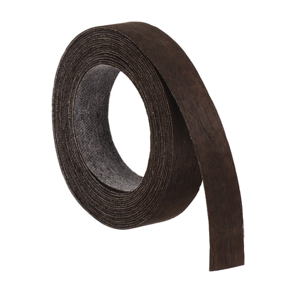 5/8 Inch x 10ft Wood Veneer Edge Banding, Pre-Glued Flexible Eucalyptus Edging Strips, Iron on with Hot Melt Adhesive Wood Tape for Cabinet Repair and Furniture Restoration