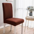 thumbnail image 4 of Solid Color Brushed High Elastic Chair Cover Soft And Comfortable Chair Seat Cover -proof And Dirt- Chair Slipcover Suitable For Dining Chair, 4 of 9