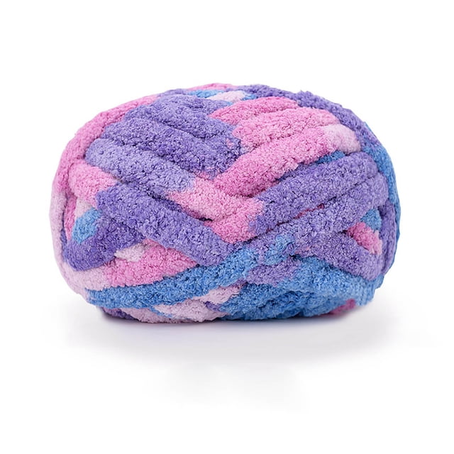 BKER Chunky Finger Knitting Yarn For Beginners Soft Bulky Blend Craft Cord DIY Scarf Making Roving Thread
