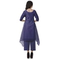 thumbnail image 4 of Moomaya Ensemble Kurti Kurta Pantalon pour Femmes Col Bateau Imprimé Robe 2 Pcs Tenue Ethnique, 4 of 6