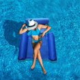 thumbnail image 2 of Lit de bain gonflable, hamac à eau Chaise longue 4 en 1 Matelas pneumatique pour salon de piscine Hamac gonflable pour piscine Hamac gonflable pour piscine pour adultes et enfants (Bleu), 2 of 5