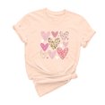 thumbnail image 2 of Meichang T-Shirts de la Saint-Valentin pour Femmes Imprimé Amour Doux Manches Courtes Col Rond Coupe Ample T-Shirts Tendance, 2 of 6