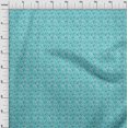 thumbnail image 4 of oneOone Velvet Turquoise Green Fabric Floral Ditsy Craft Projects Decor Fabric Printed By The Yard 58 Inch Wide, 4 of 4