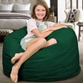 thumbnail image 2 of Ultimate Sack Fauteuil Poire en Suède Lavable Rempli de Mousse de 3 Pi, Vert Chasseur, 2 of 8