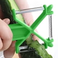 thumbnail image 4 of Iumwxz Potato Peeler Multi Functional Three In Peeler Multi Purpose Melon Peeler Household Fruit Peeler Potato Peeler Peeler Green Plastic Rollbacks on Essentials, 4 of 6