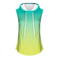 thumbnail image 3 of IROINID T-Shirt Sans Manches pour Femmes en Liquidation, Sweat à Capuche Sport Imprimé Col Rond Ample Bleu Clair TTTG, 3 of 3
