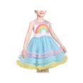 thumbnail image 1 of Girls Dress Rainbow Fluffy Layered Summer Princess Birthday Party Tutu 8 Years, 1 of 6