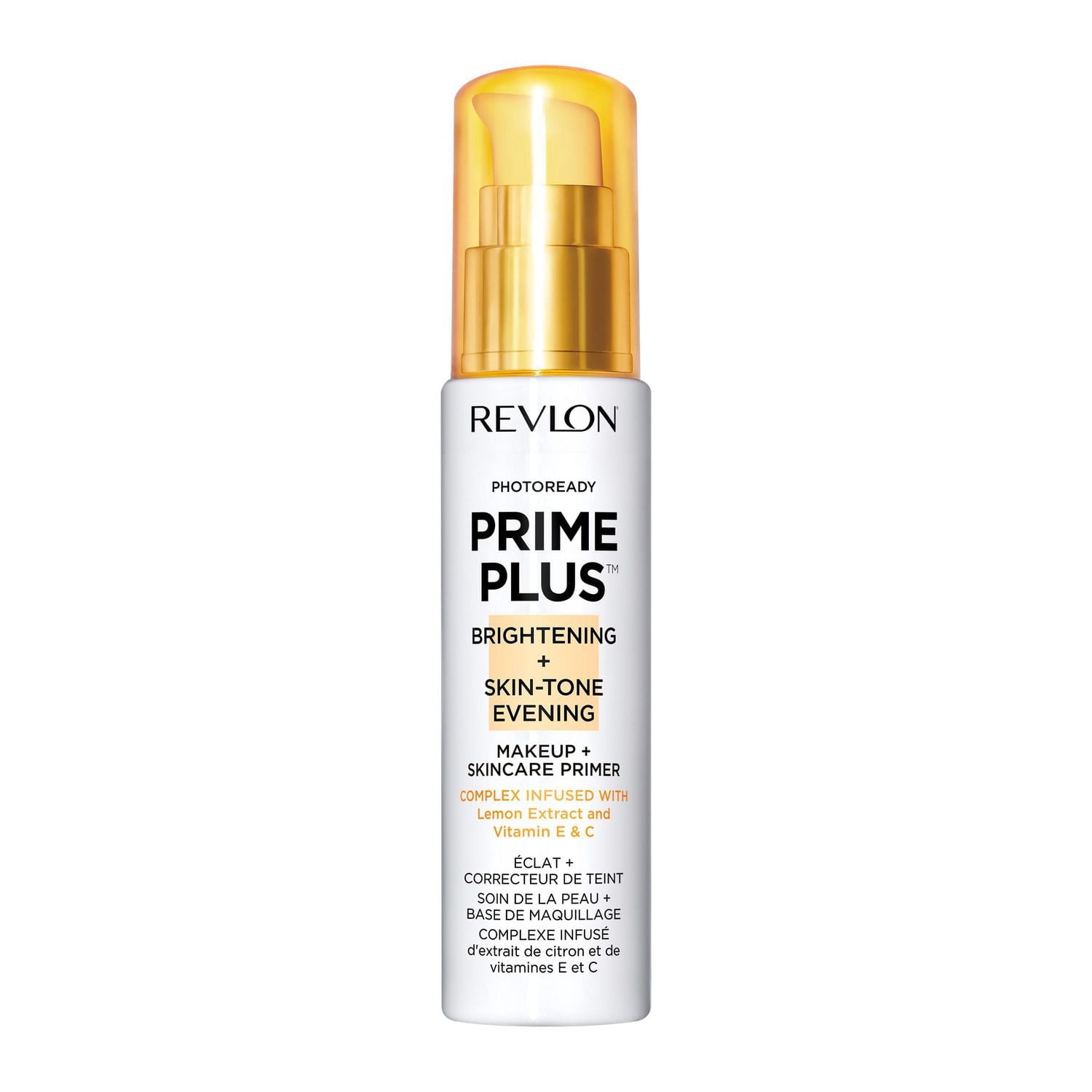 Revlon Photoready Prime Plus Éclaircissant + Maquillage de Soirée Teint + Base de Soin