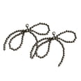 thumbnail image 2 of Fwttom Pearl Ribbon Shoe Decoration Elegant Buckle Pearl Bead Chain Ladies Diy Shoe Lace 2Pc, 2 of 5